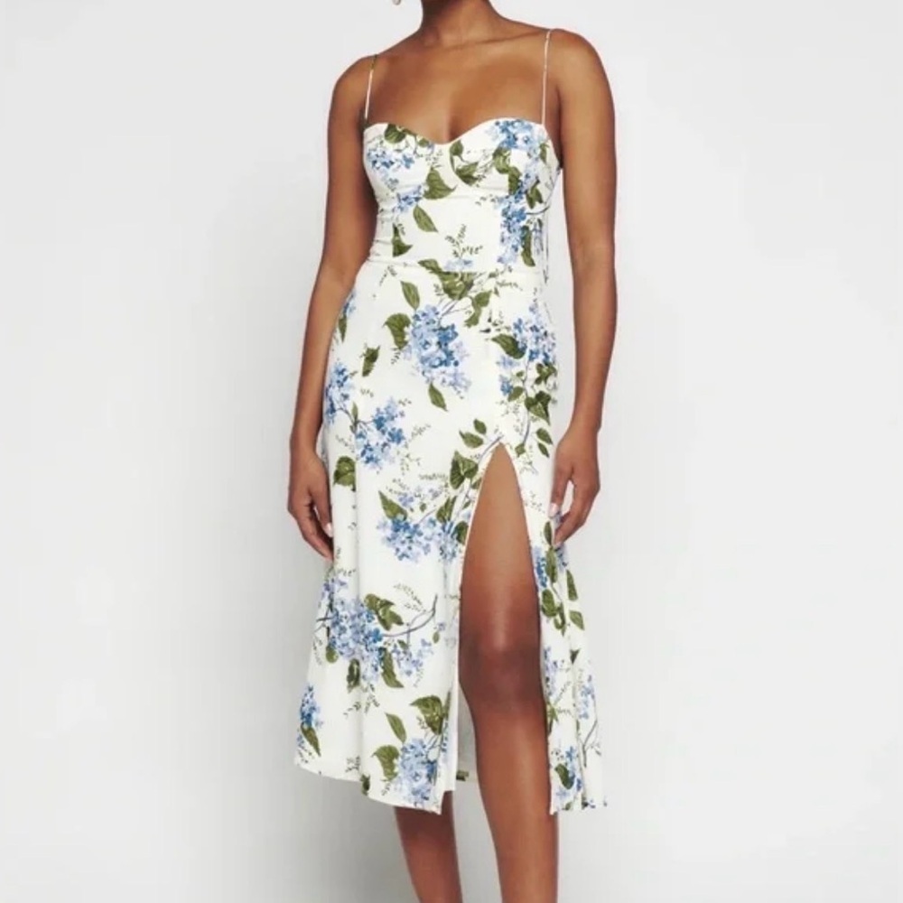 Reformation Juliette Dress in Riviera 6